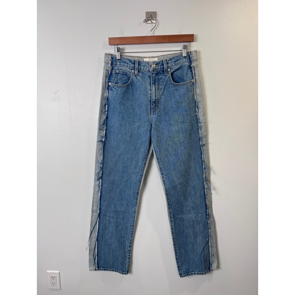 SLVRLAKE Women Blue Jeans Re-Worked Panelled London Reverse 27
